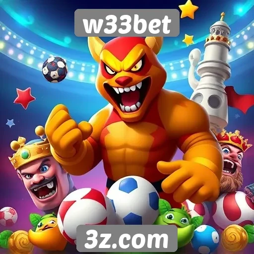 Variedade de opções de jogos disponíveis no w33bet